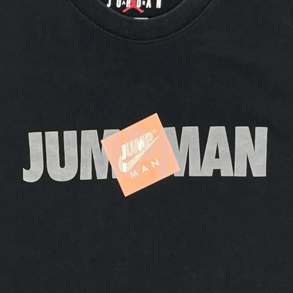 Jordan Jumpman Graphic T‑Shirt Men’s Small Black Vintage Style Tee